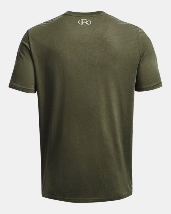 Men's UA Team Issue Wordmark Short Sleeve, Green, pdpMainDesktop image number 5